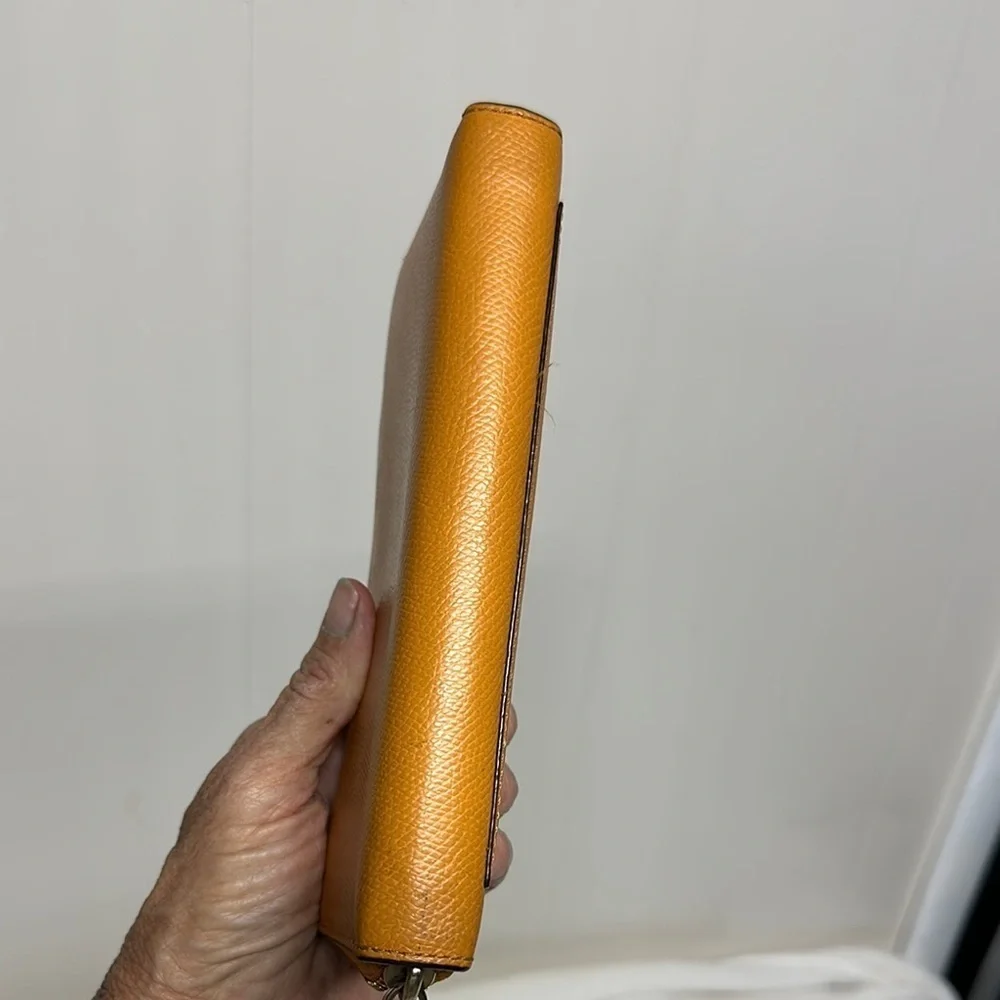Coach Tan/ orangish Leather Wallet